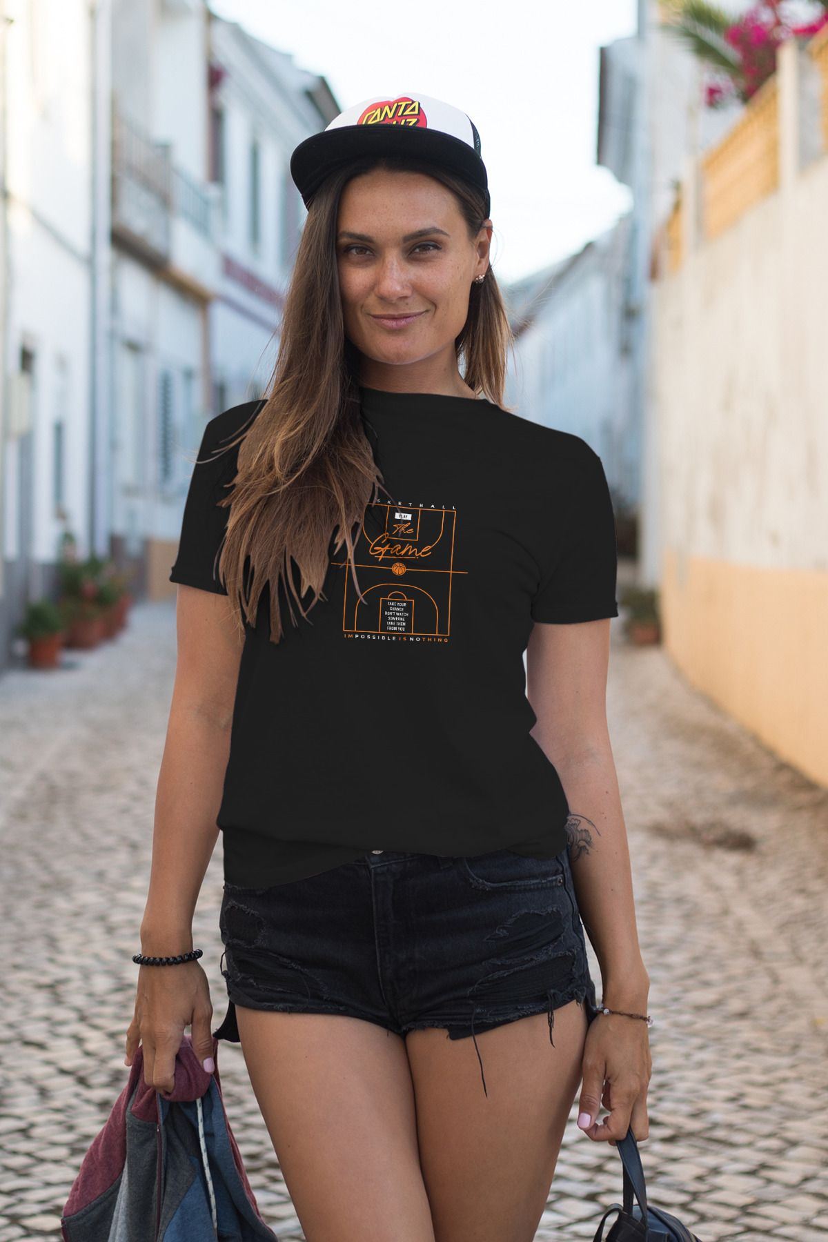 Decrift Basketbol %100 Pamuk Kadın T-Shirt