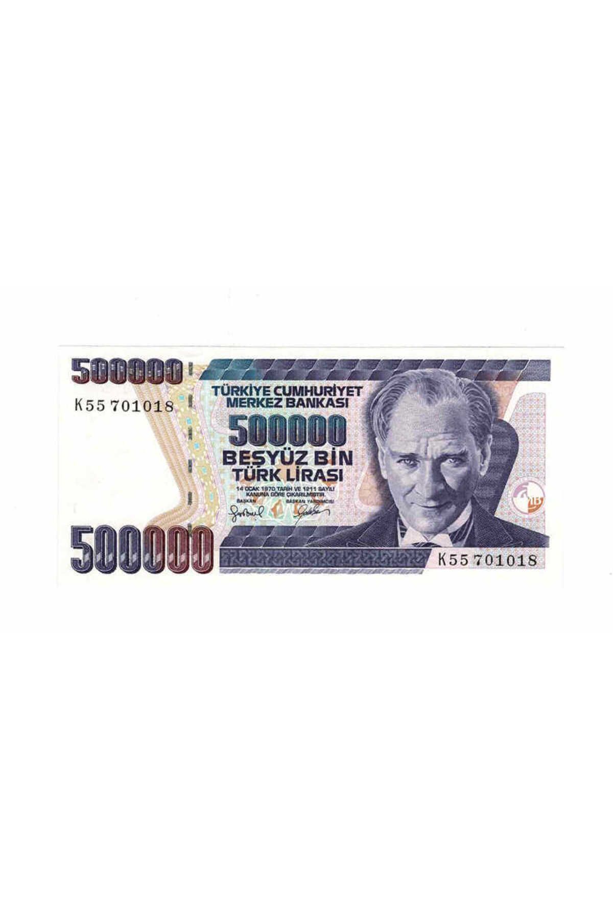 Gökçe Koleksiyon 7. Emisyon 4.Tertip 500.000 Türk Lirası Seri K55 ÇİL TCK9766