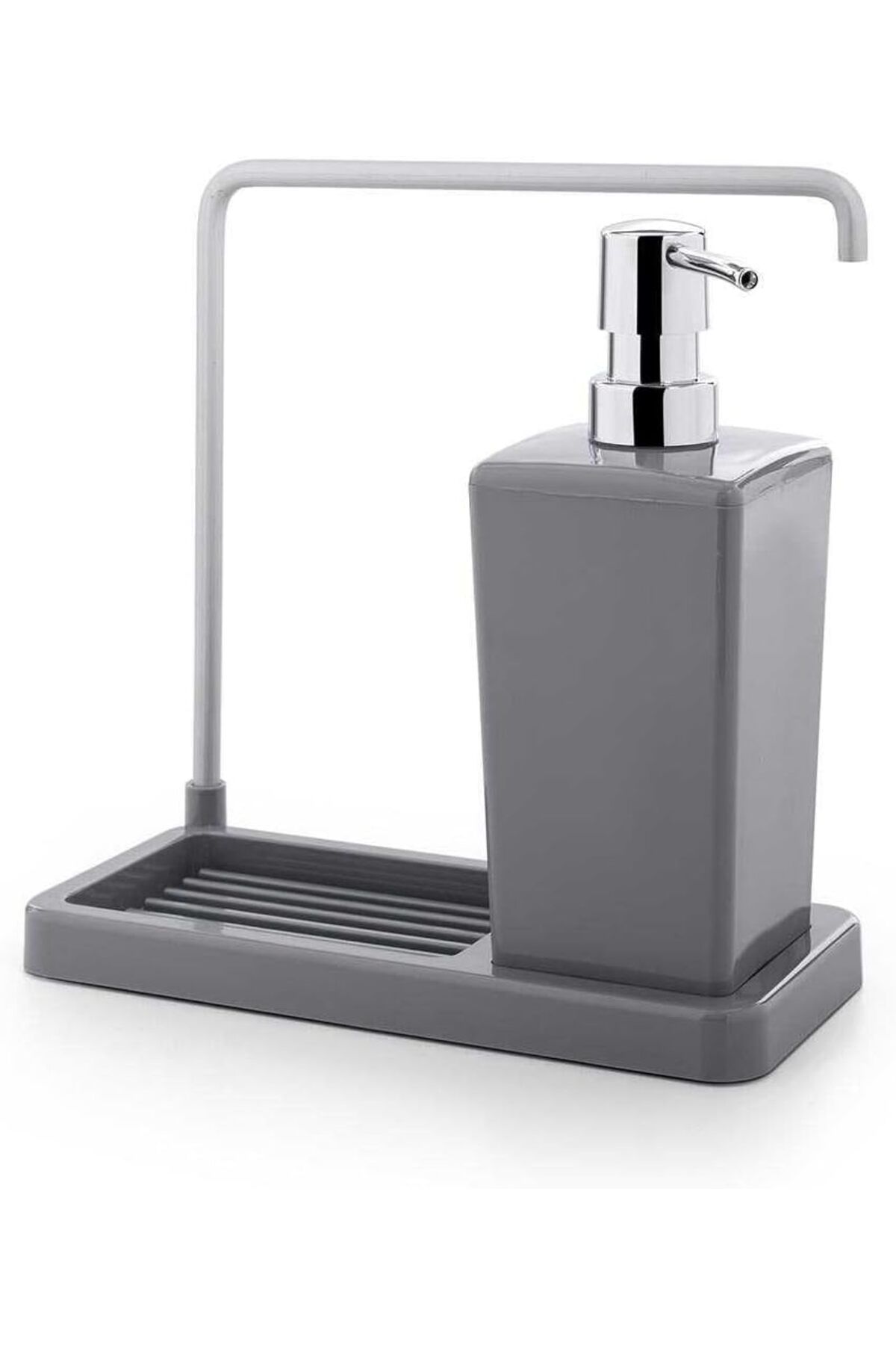 STOREMAX ELZ Luna Mutfak Sıvı Sabunluk, 420 ml, 21 x 10 x 20 cm, Gri FRNTR 1127478
