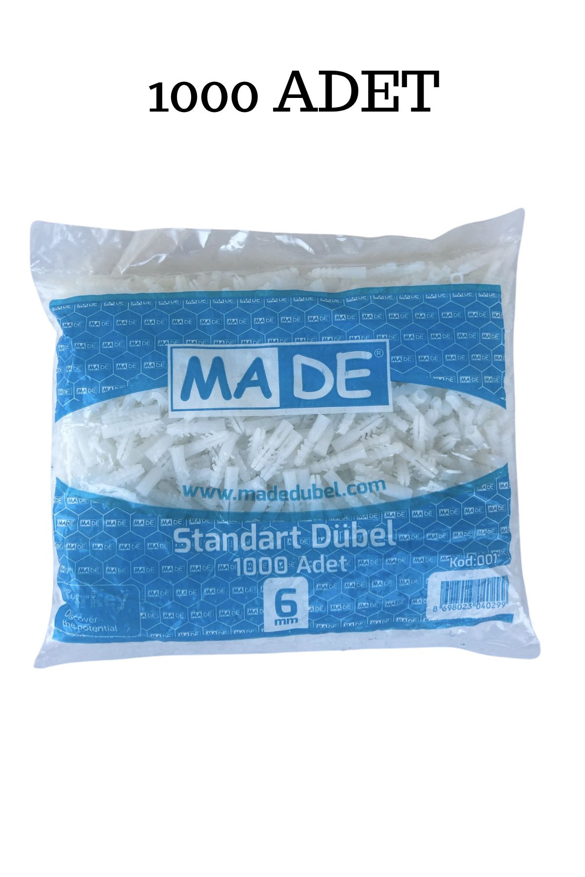 eldiven matik MADE 1000 adet 6mm Dübel