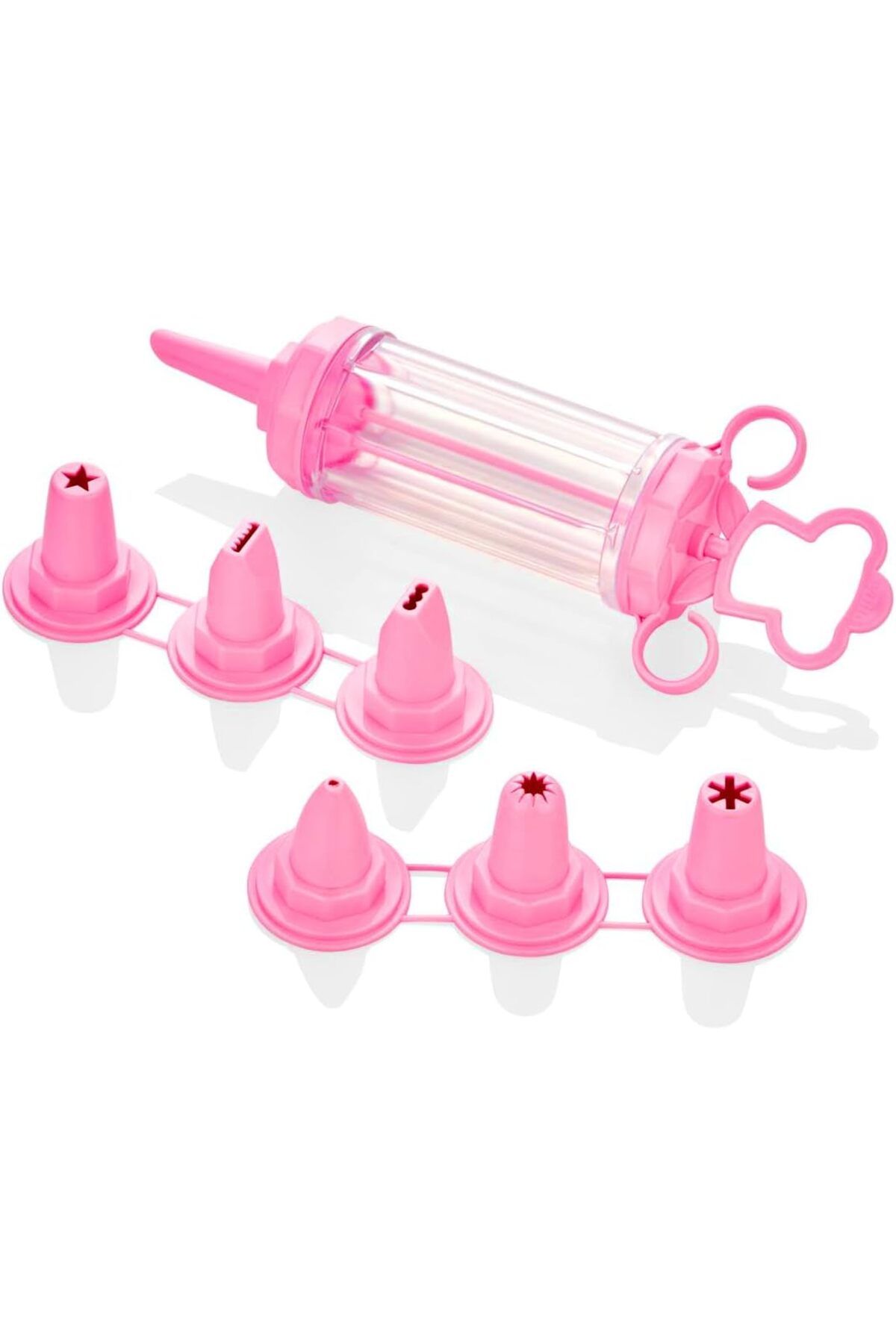 STOREMAX ELZ Krema Dekaratör Pompası ve Dekoratif Uçlar Seti (Pembe) FRNTR 1127478