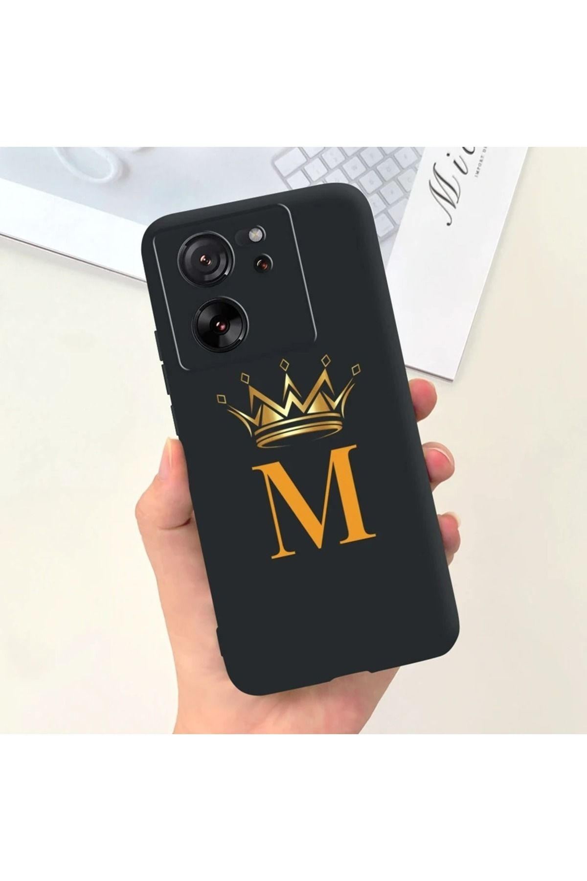 Rotaks Xiaomi Mi 13T Pro Uyumlu Kılıf Silikon Esnek İsme Özel Baskılı Harf