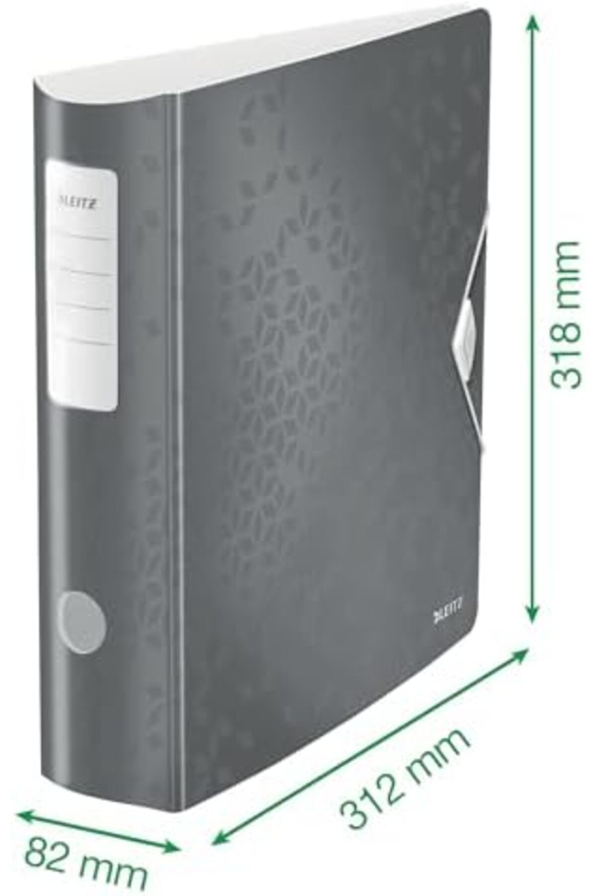 Mu Art Ahşap-Mrt Wow Wire Binder, Metallic Red, A4 Folder, Curved Back, 82 mm Width, Elastic Fix 3
