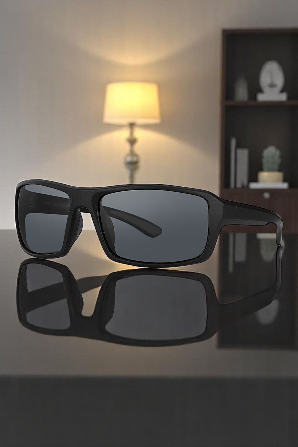 Daniel Klein %100 Polarize UV400 Korumalı Siyah Renk Orijinal Dikdörtgen Erkek Güneş Gözlüğü DKG6274C2