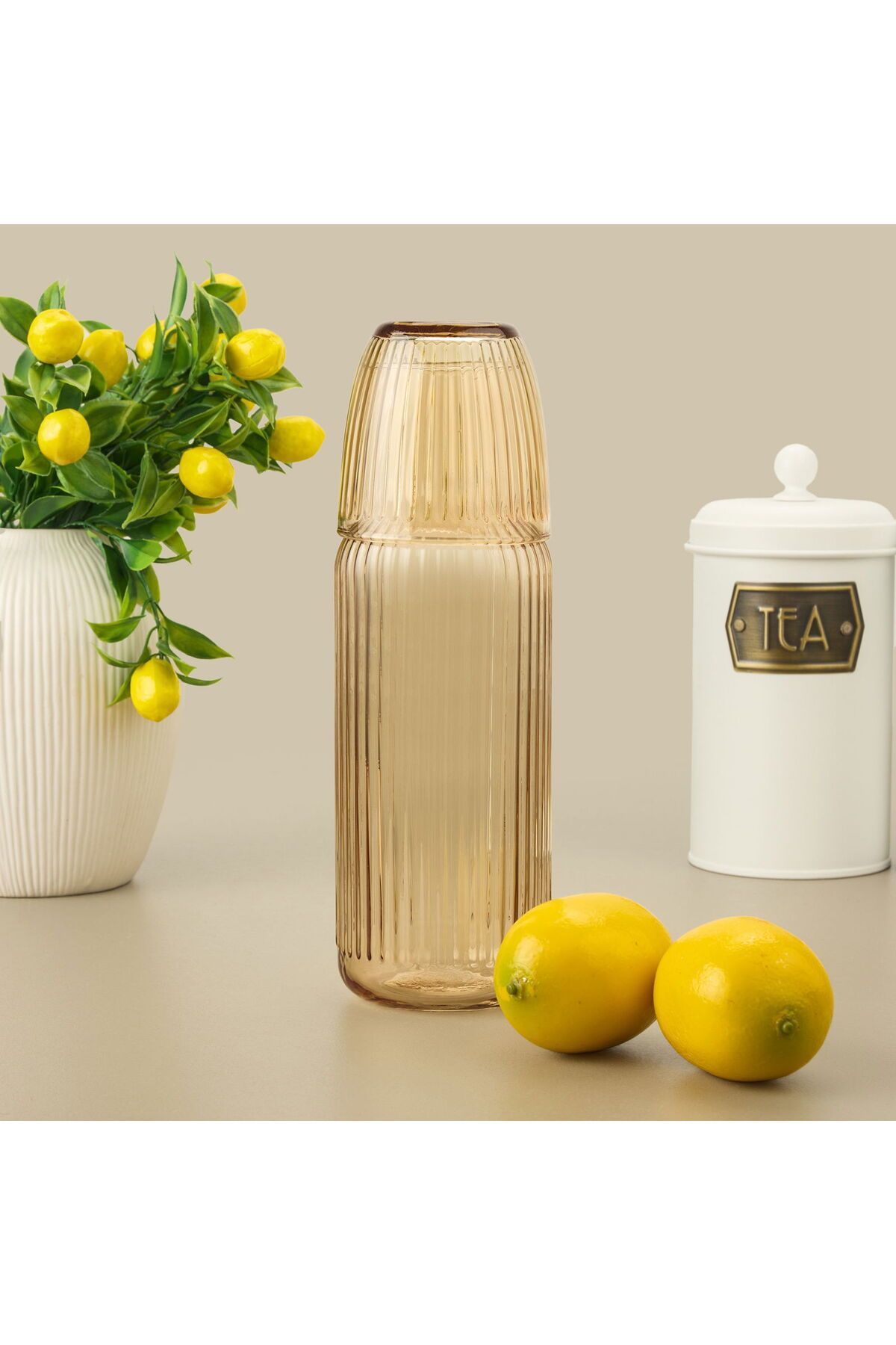 ASPARTAM Splendid Başucu Sürahisi - Amber - 1000 ml