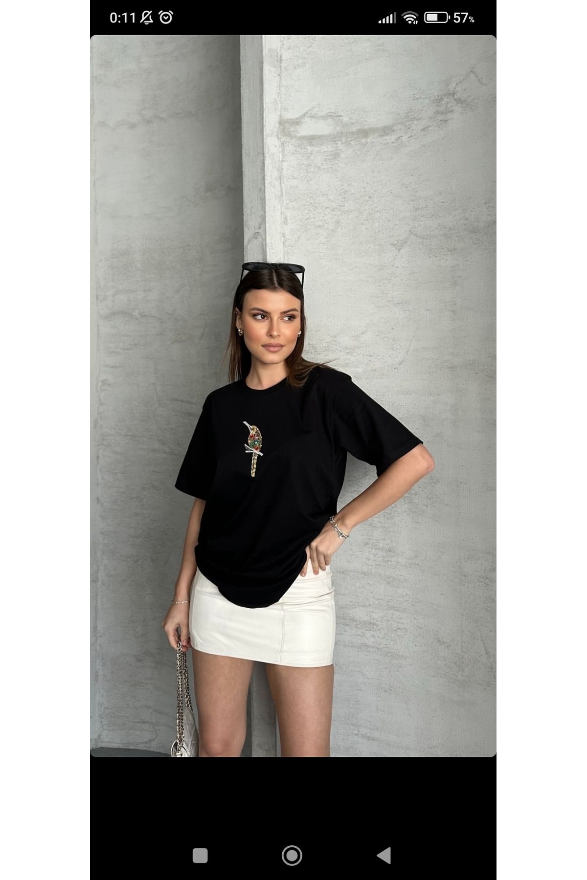 MODA Orijinal %100 pamuk premium taşlı tişört