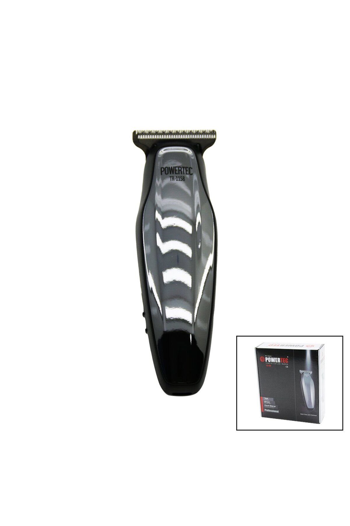 STOREMAX svticaret SAÇ SAKAL ENSE ÇİZİM TRAŞ MAKİNESİ USB ŞARJLI - T BIÇAK - KROM KAPLAMA GÖVDE TR