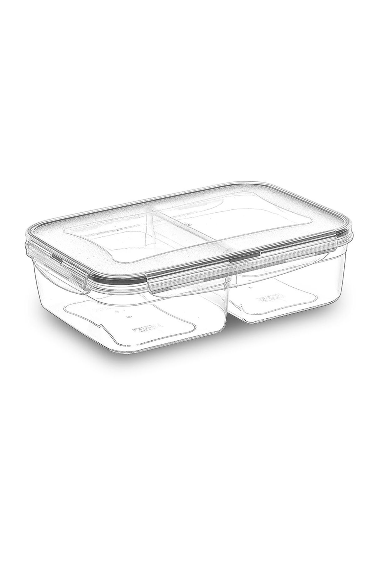 ASPARTAM Fresh Box Dikdörtgen 2 Bölmeli Saklama Kabı - 1000 ml