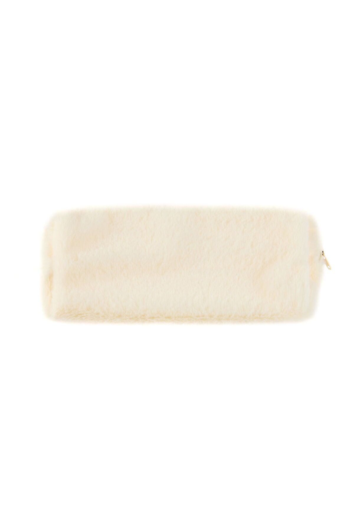 MATMEL Peluş Kozmetik Çantası - Bej - 20 cm