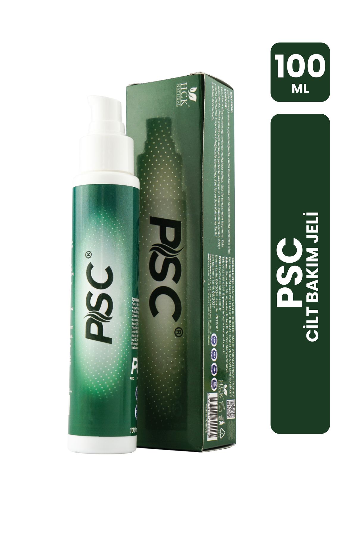 HCK NATURAL PSC CİLT BAKIM JELİ 100 ML
