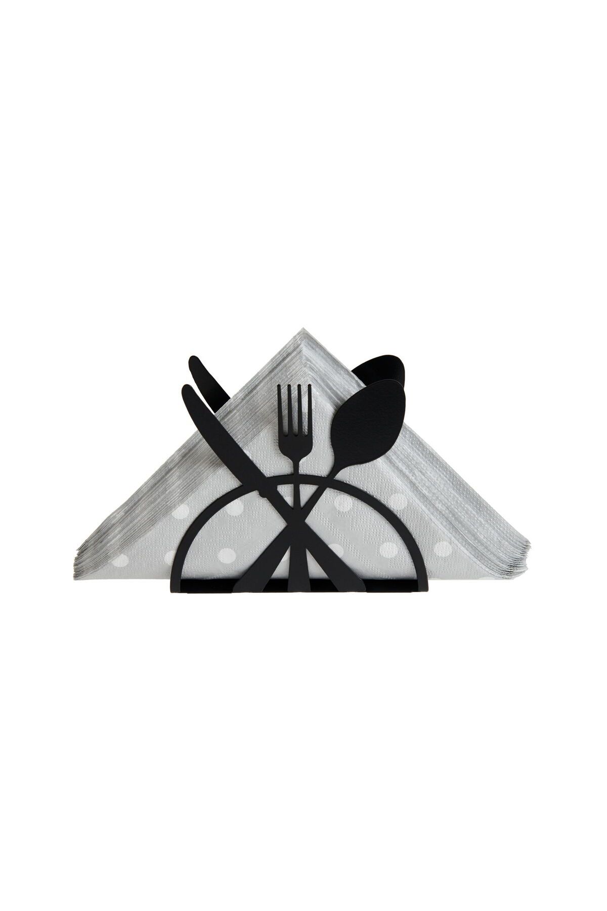 MATMEL Concept Kitchen Metal Peçetelik - Siyah