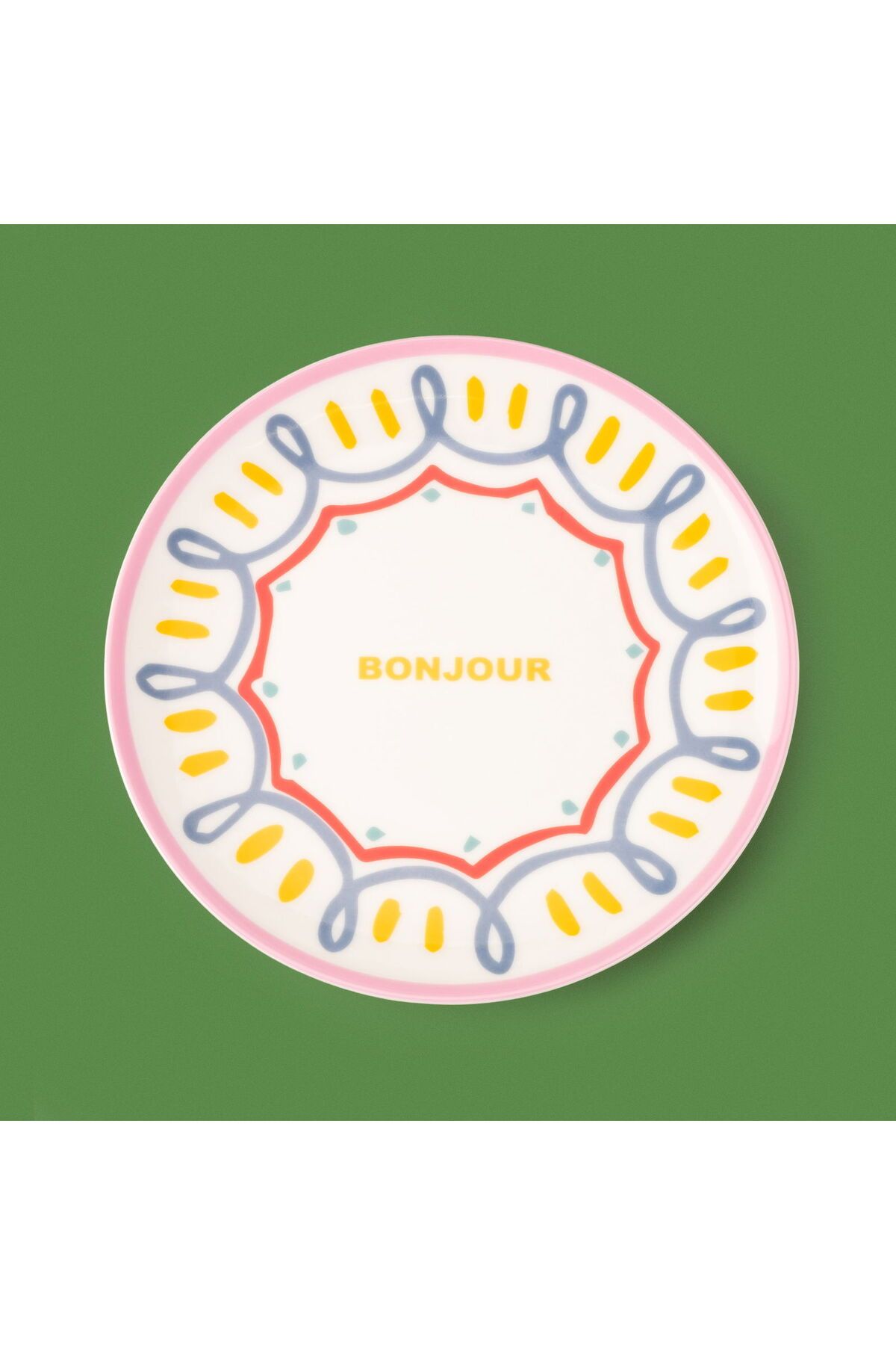 ASPARTAM Bonjour Tatlı Tabağı - Renkli - 19 cm