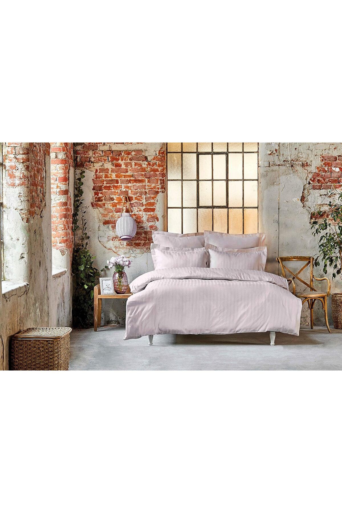 STOREMAX ELZ Home Charm Bold Pudra Çift Kişilik Nevresim Takımı FRNTR 1127478