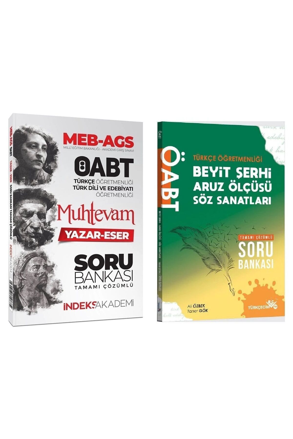 Edebiyat TV Yayınları Türkçecim TV + İndeks 2025 ÖABT MEB-AGS Türkçe Beyit Şerhi + Muhtevam Yazar Eser Soru Bankası 2 li S