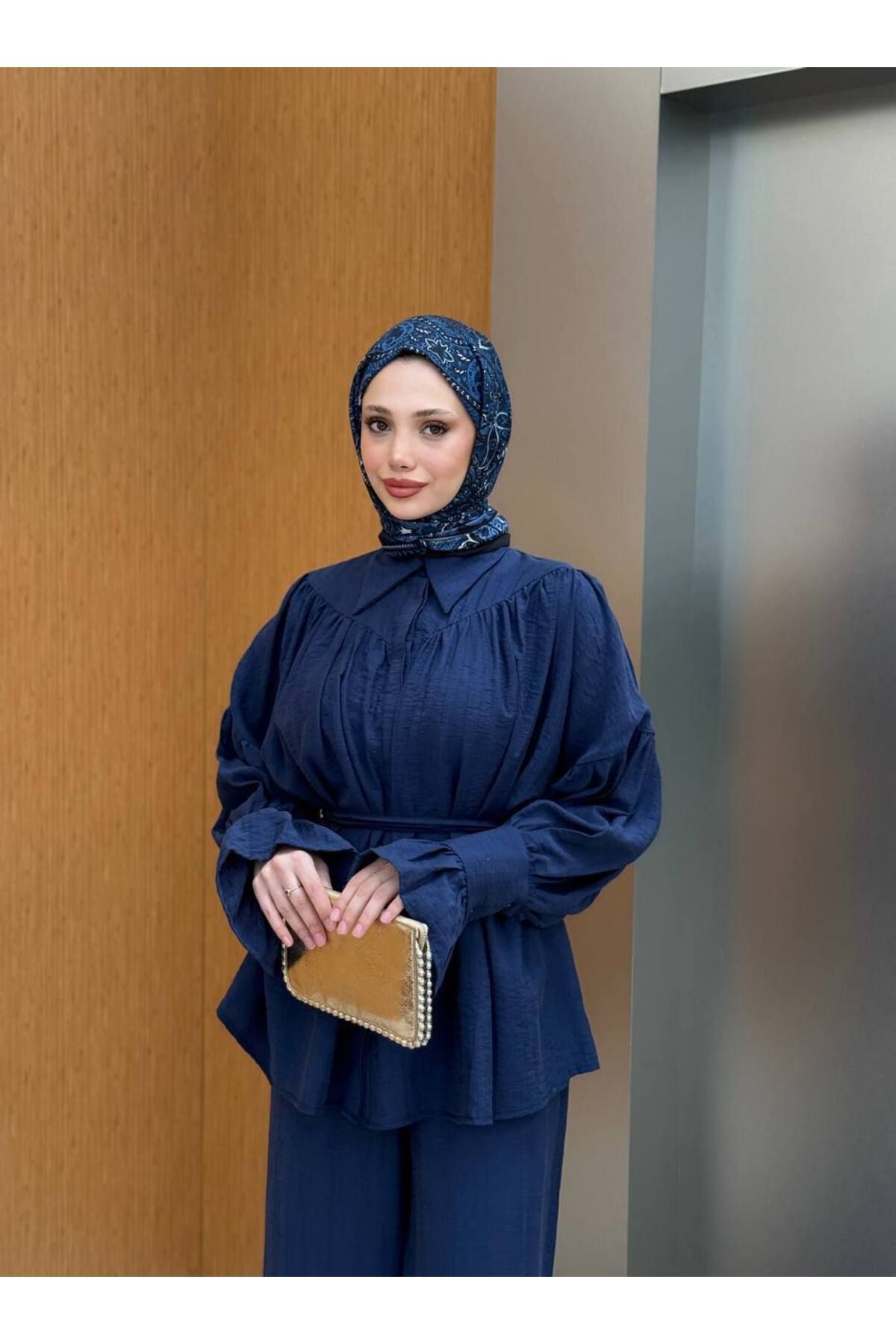 Butik Tesettür Elbise Balon Kol