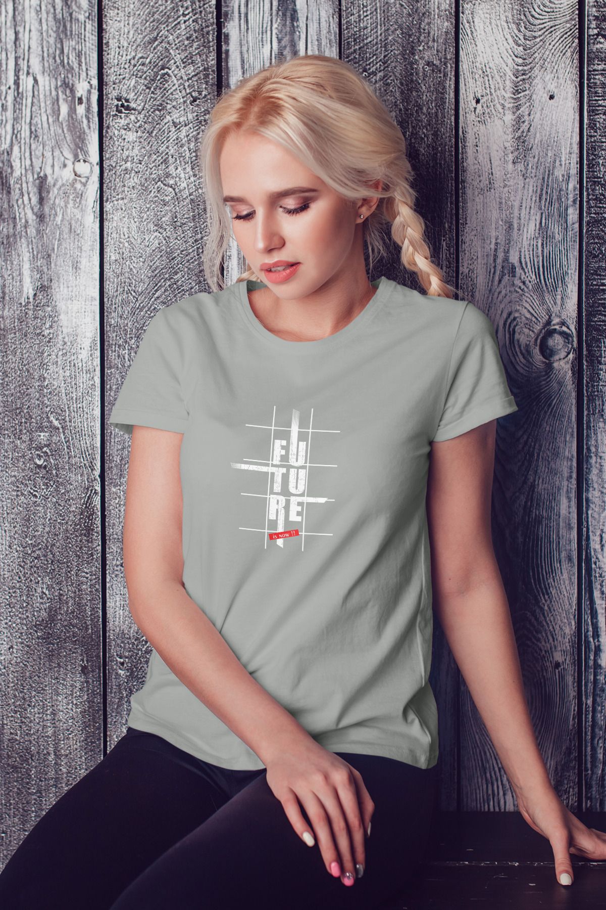 Decrift Future is Now %100 Pamuk Kadın T-Shirt