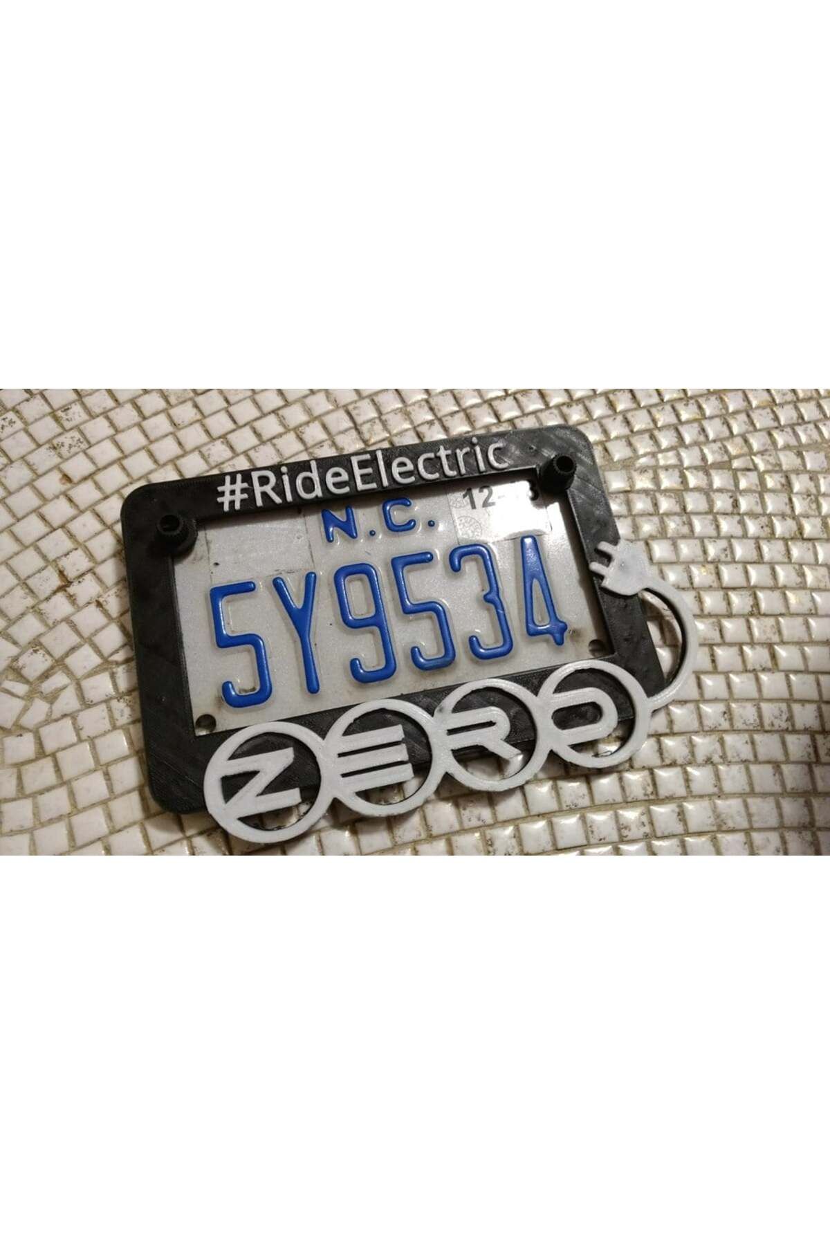 Lucest Sıfır Motosiklet #Rideelektrik Plaka Çerçevesi (Plastik Aparattır!!!)