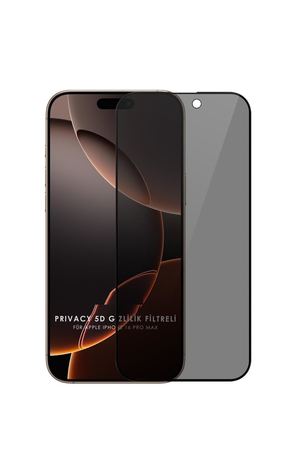 Ahanda Buldum AhandaBuldum iPhone 14 Pro Max Uyumlu Kolay Kurulum Aparatlı Kırılmaz Hayalet Cam ( 2 Adet )
