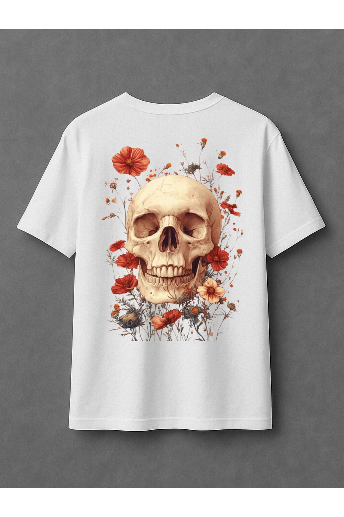 Vagonet Floral Skull - Oversize T-Shirt