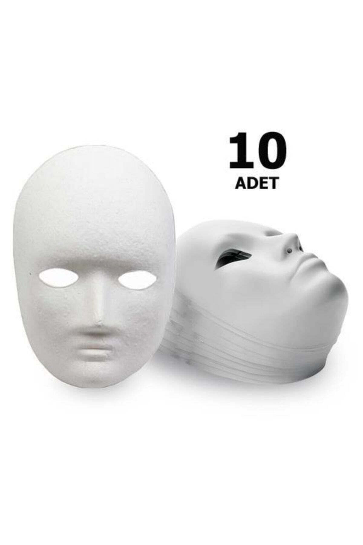 Anoffel 10 Adet, Karton Maske, Boyanabilir Eğitici Maske Boyama, Etkinlik Ve Hobi Maskesi
