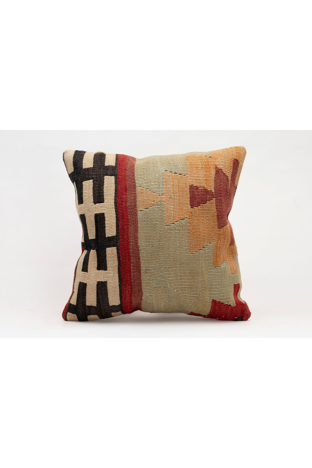Kilim Whole Sale El Yapımı Kilim'den Yapılmış Vintage Kırlent Kılıfı, Yün, 40x40 Cm