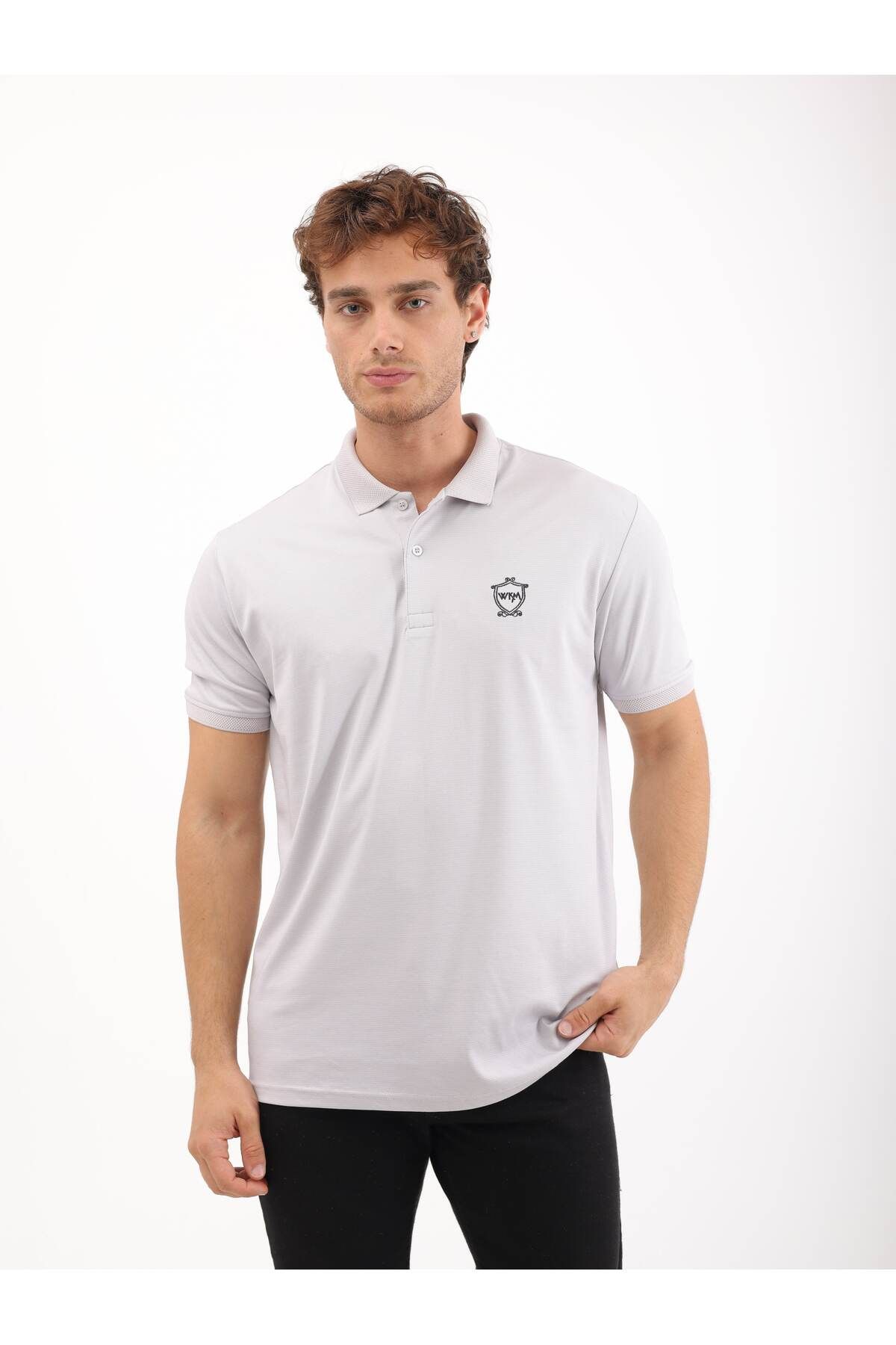 WKM Erkek Regular Fit Polo Yaka İnterlok T-Shirt