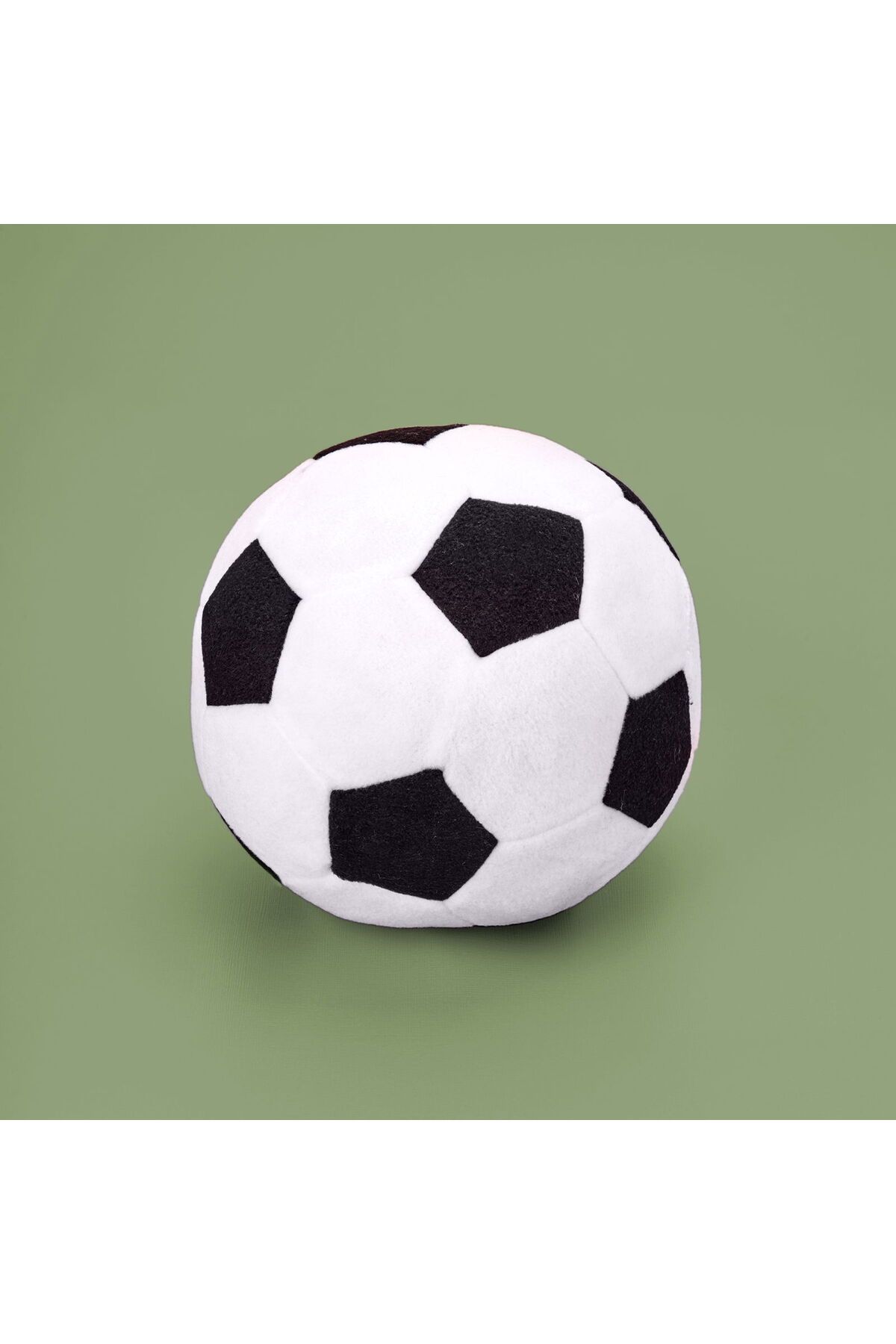 MATMEL Futbol Topu Figürlü Yastık - Siyah / Beyaz - 30x30 cm