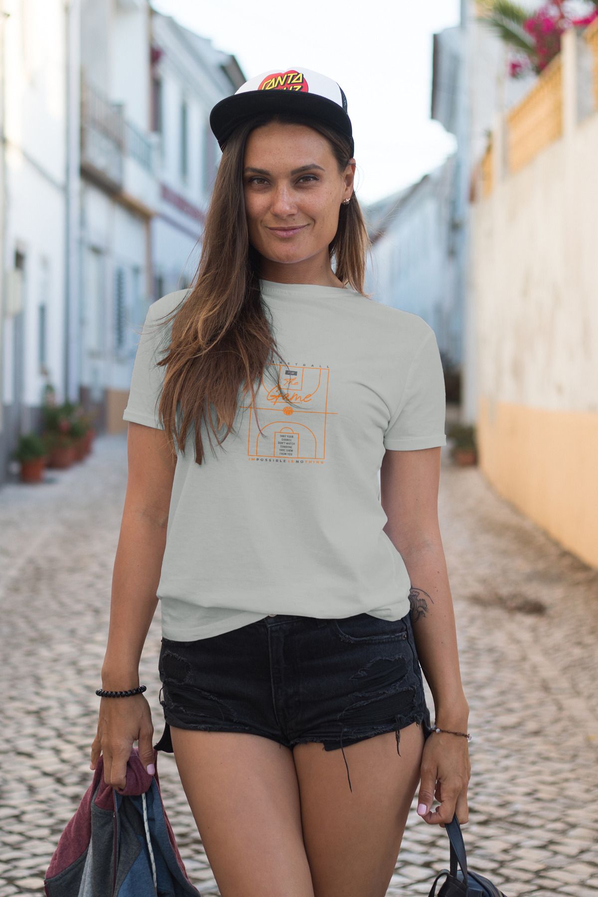 Decrift Basketbol %100 Pamuk Kadın T-Shirt