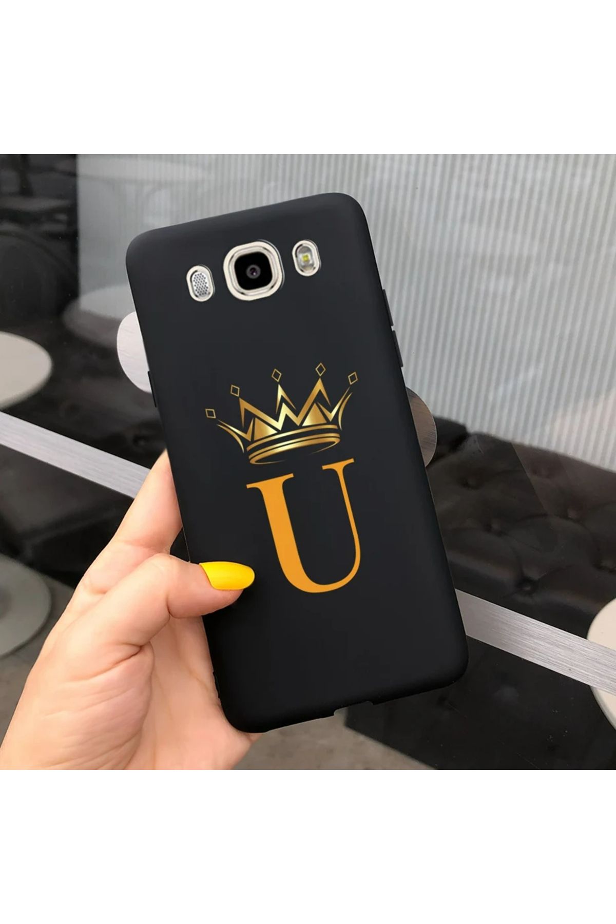 Rotaks Samsung Galaxy J7 Core Uyumlu Kılıf Silikon Esnek İsme Özel Baskılı Harf