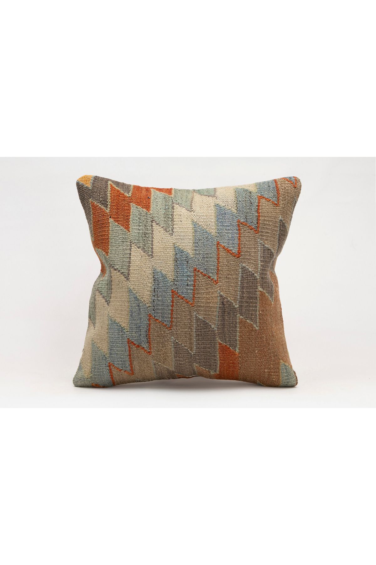 Kilim Whole Sale El Yapımı Kilim'den Yapılmış Vintage Kırlent Kılıfı, Yün, 40x40 Cm