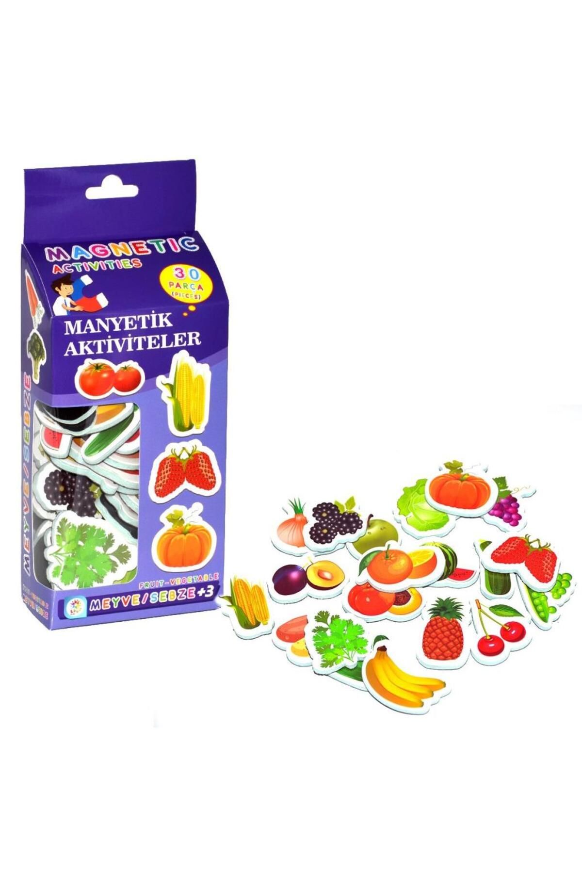 Shop58 Laço, Magnet Meyve Sebze Aktivite Oyuncakları