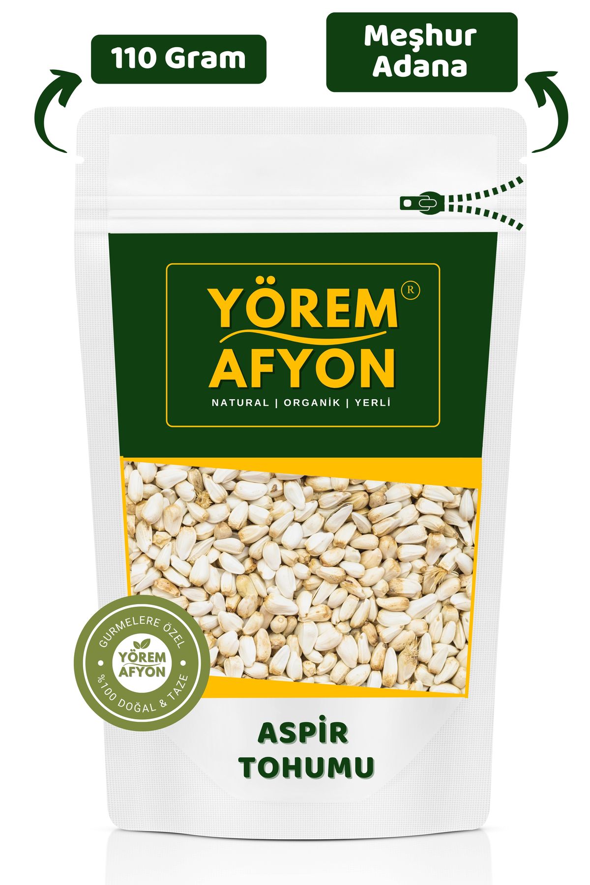 Gülçehre Meşhur Adana Yöresinden Yüksek Verimli Saf Aspir Tohumu {Carthamus Tinctorius} | 110Gr.