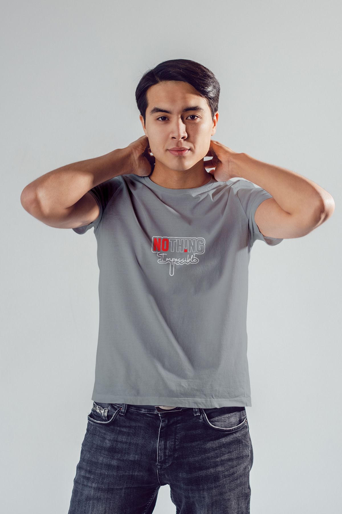 Decrift Nothing Impossible %100 Pamuk Erkek T-Shirt