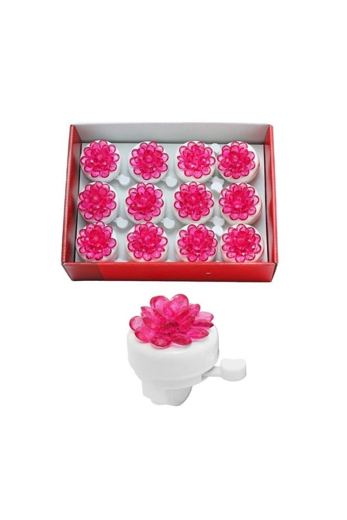 MOTOLİNAS ZİL DEMİR PEMBE KRİSTAL DESEN - BİSİKLET / EBİKE