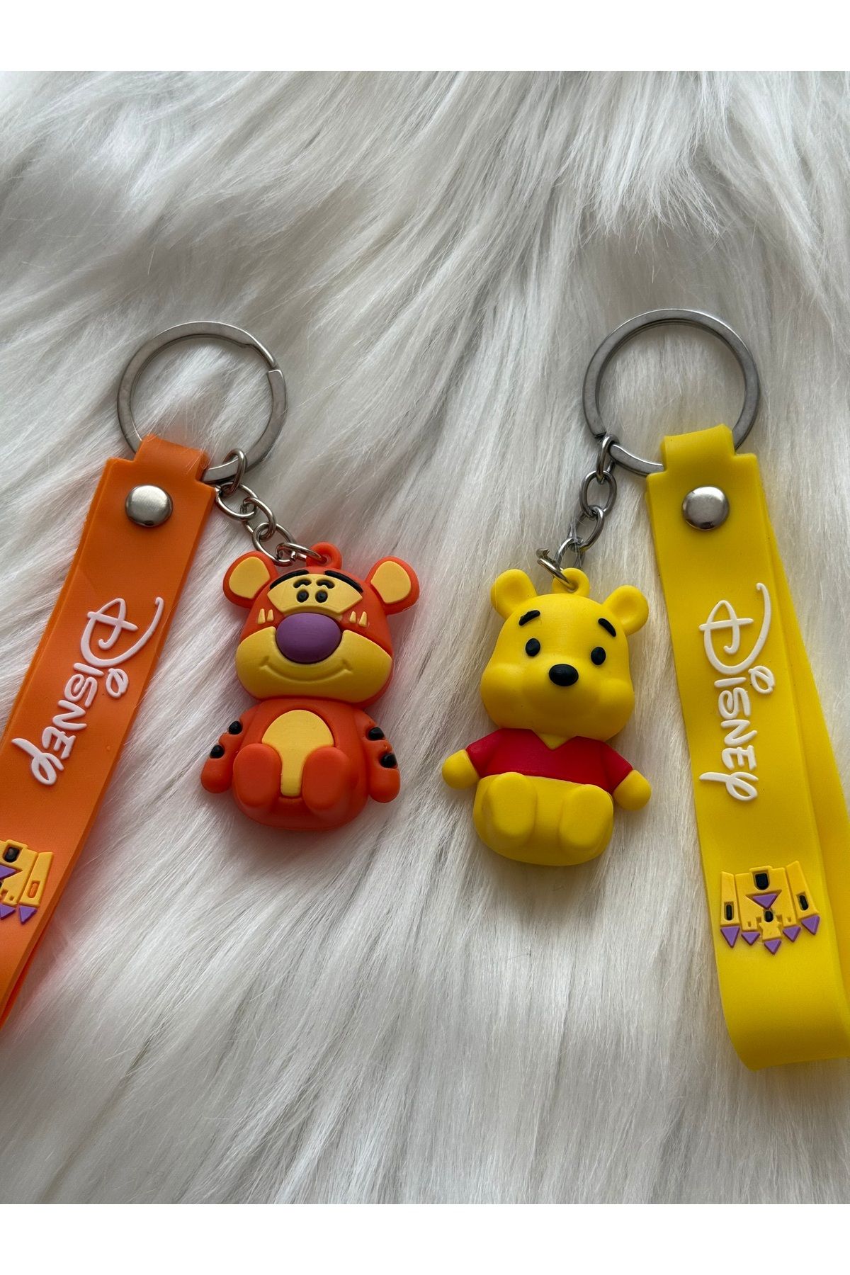 womi Winnie Ve Kaplan Çift Figür Hediyelik Aksesuar Anahtarlık