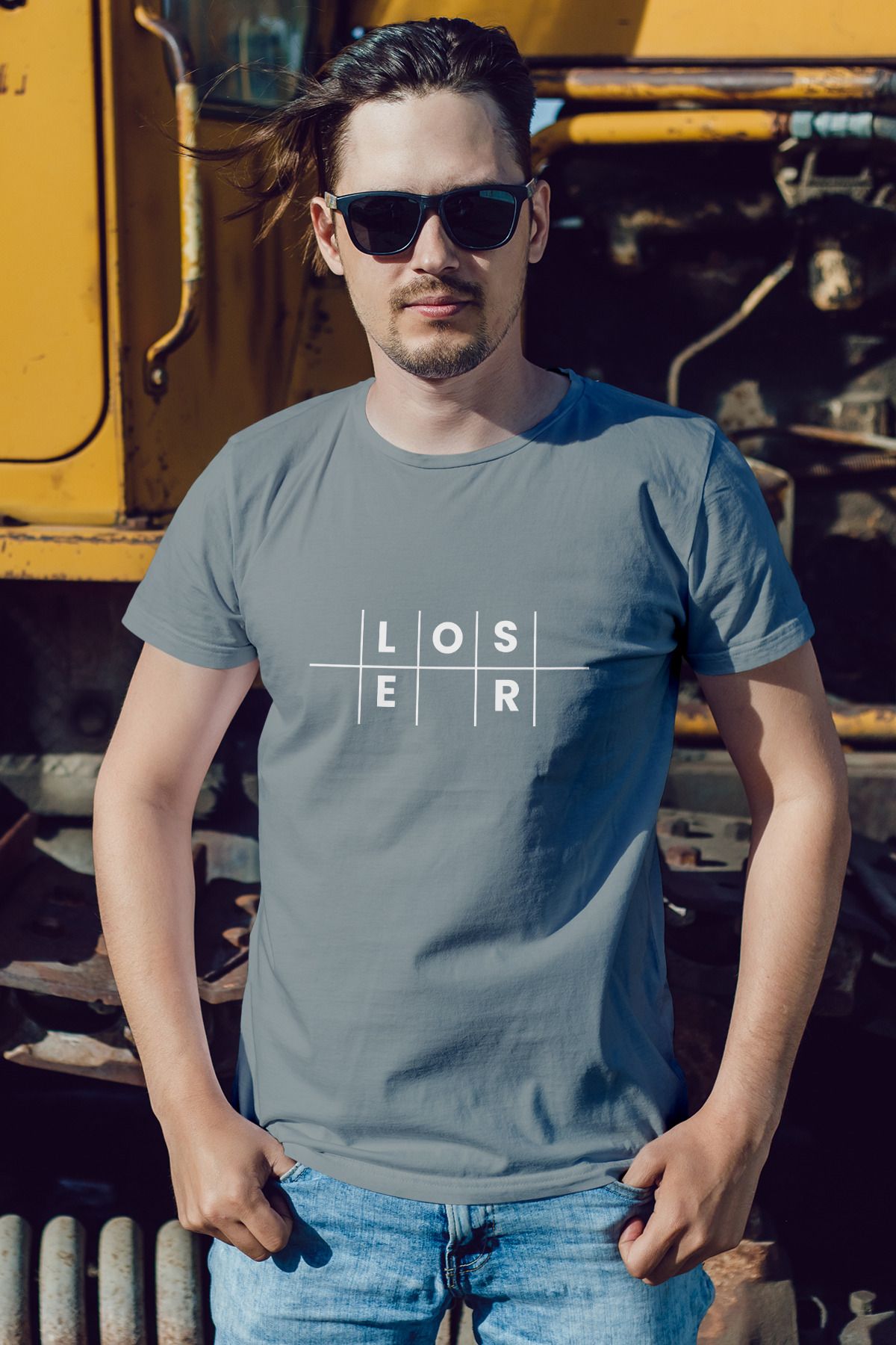 Decrift Loser %100 Pamuk Erkek T-Shirt