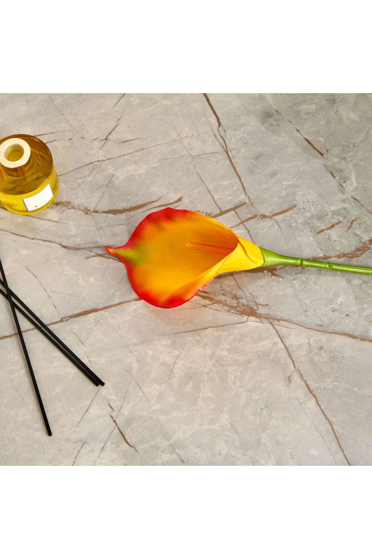 ASPARTAM Yapay Zambak Çiçeği - Turuncu - 60 cm
