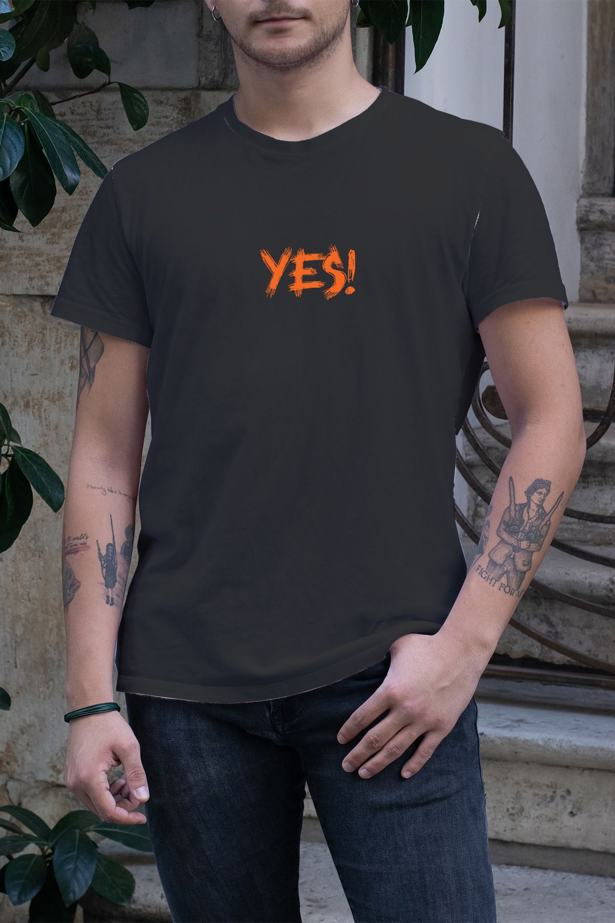 Decrift Yes %100 Pamuk Erkek T-Shirt