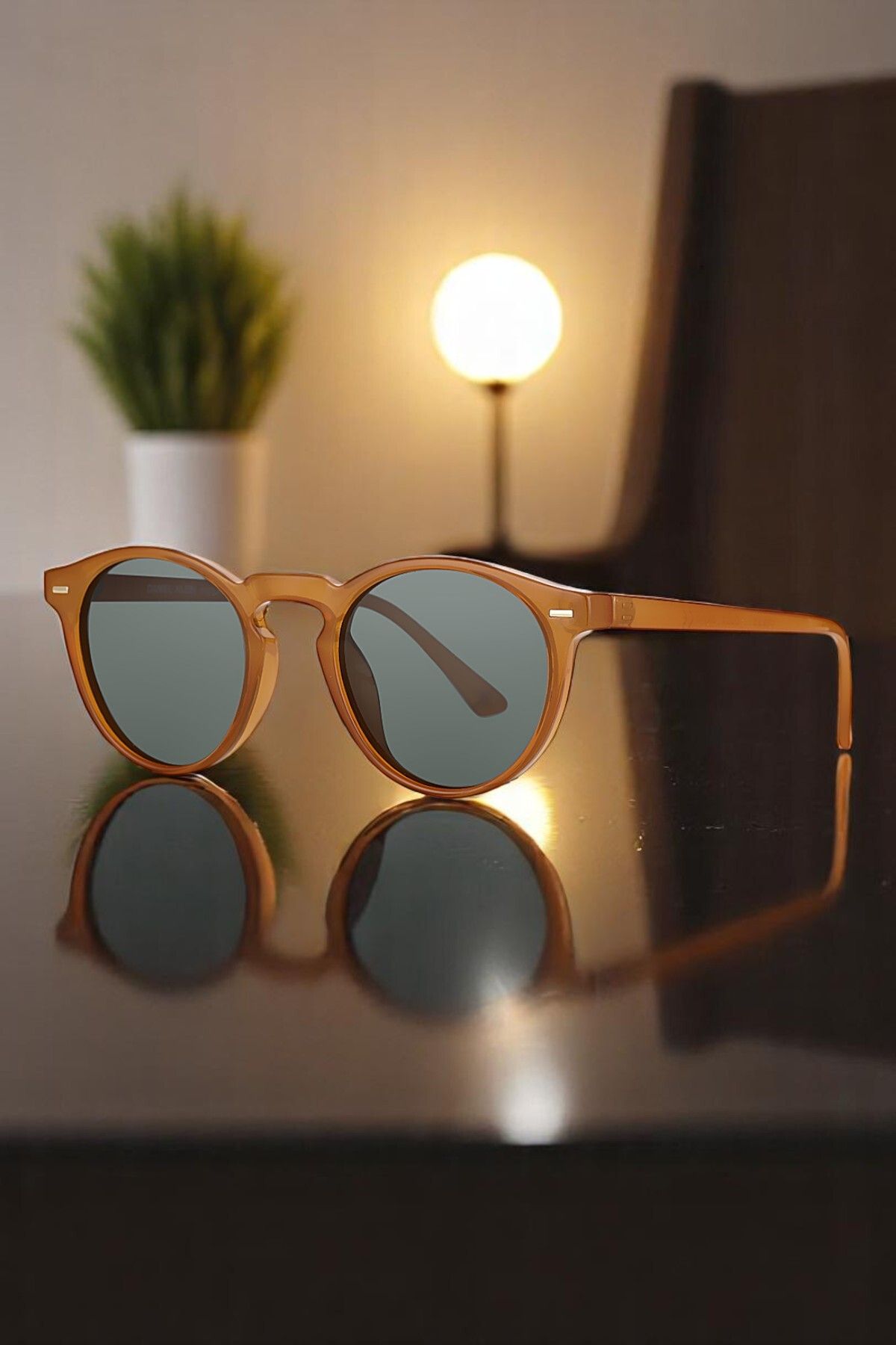 Daniel Klein %100 Polarize UV400 Korumalı Camel Renk Orijinal Oval Unisex Güneş Gözlüğü DKG6251C4