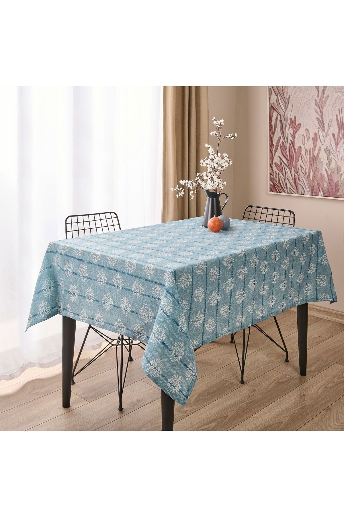 ASPARTAM St Tropez Masa Örtüsü - Mavi - 150x150 cm