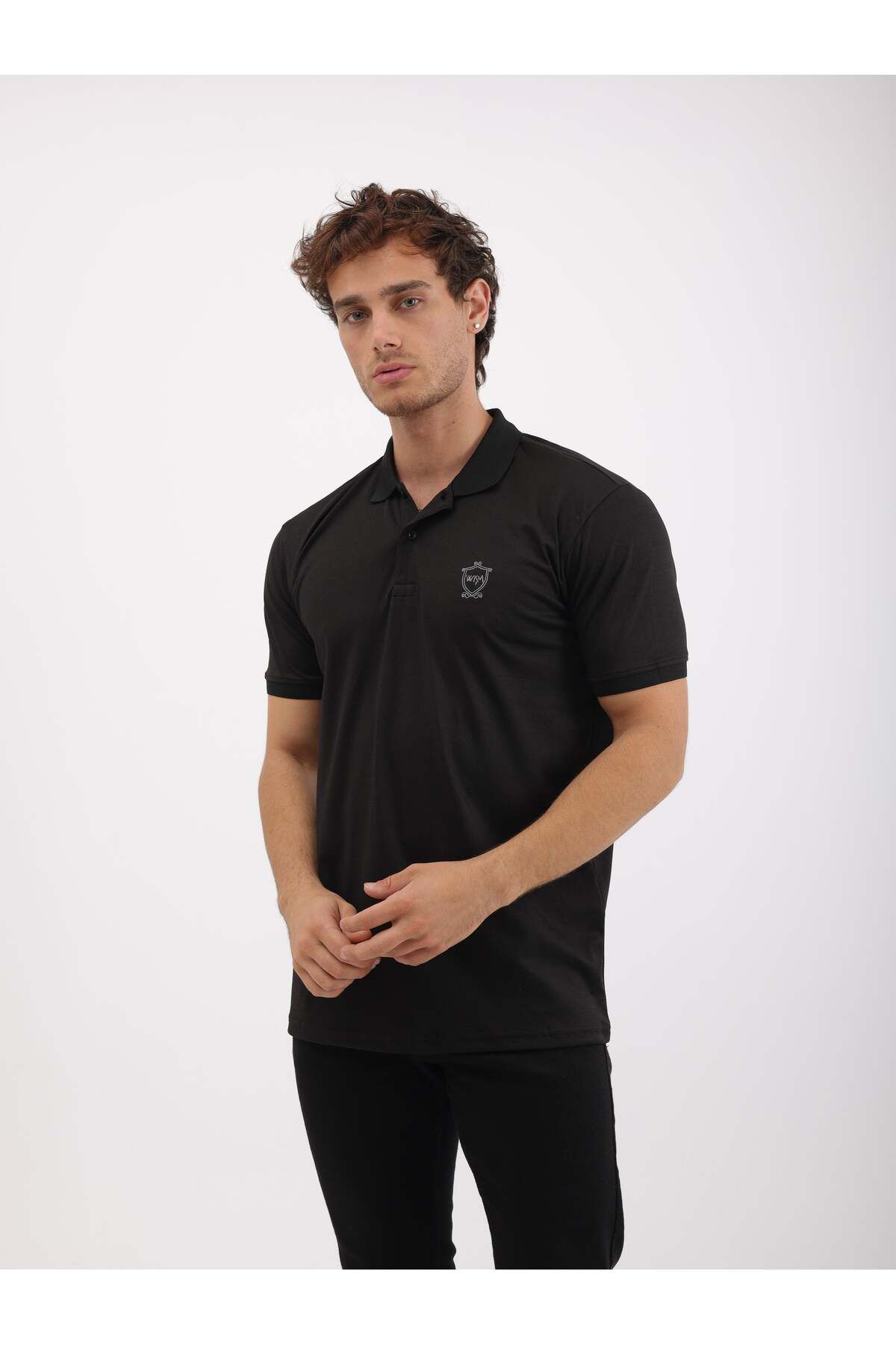 WKM Erkek Regular Fit Polo Yaka İnterlok T-Shirt