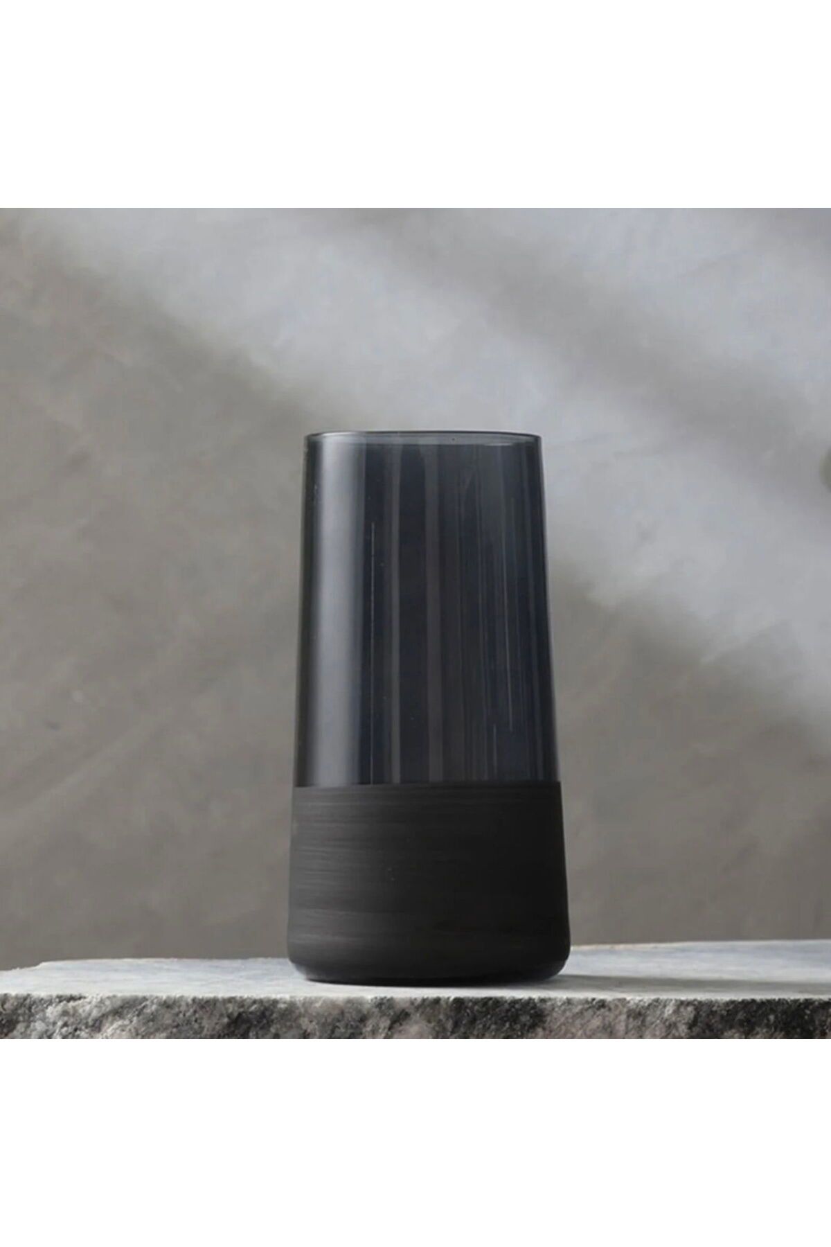 ASPARTAM Matte 4'lü Meşrubat Bardağı Seti - Siyah - 520 ml