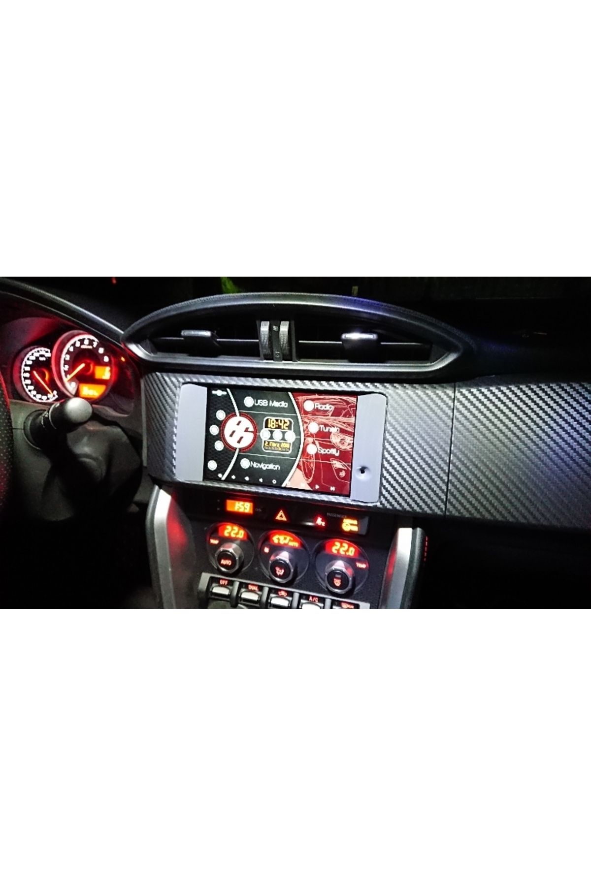 Lucest Toyota GT86/Scion FR-S/Subaru BRZ için Nexus7 Merkez Konsol Adaptörü (LHD) (Plastik Aparattır!!!)