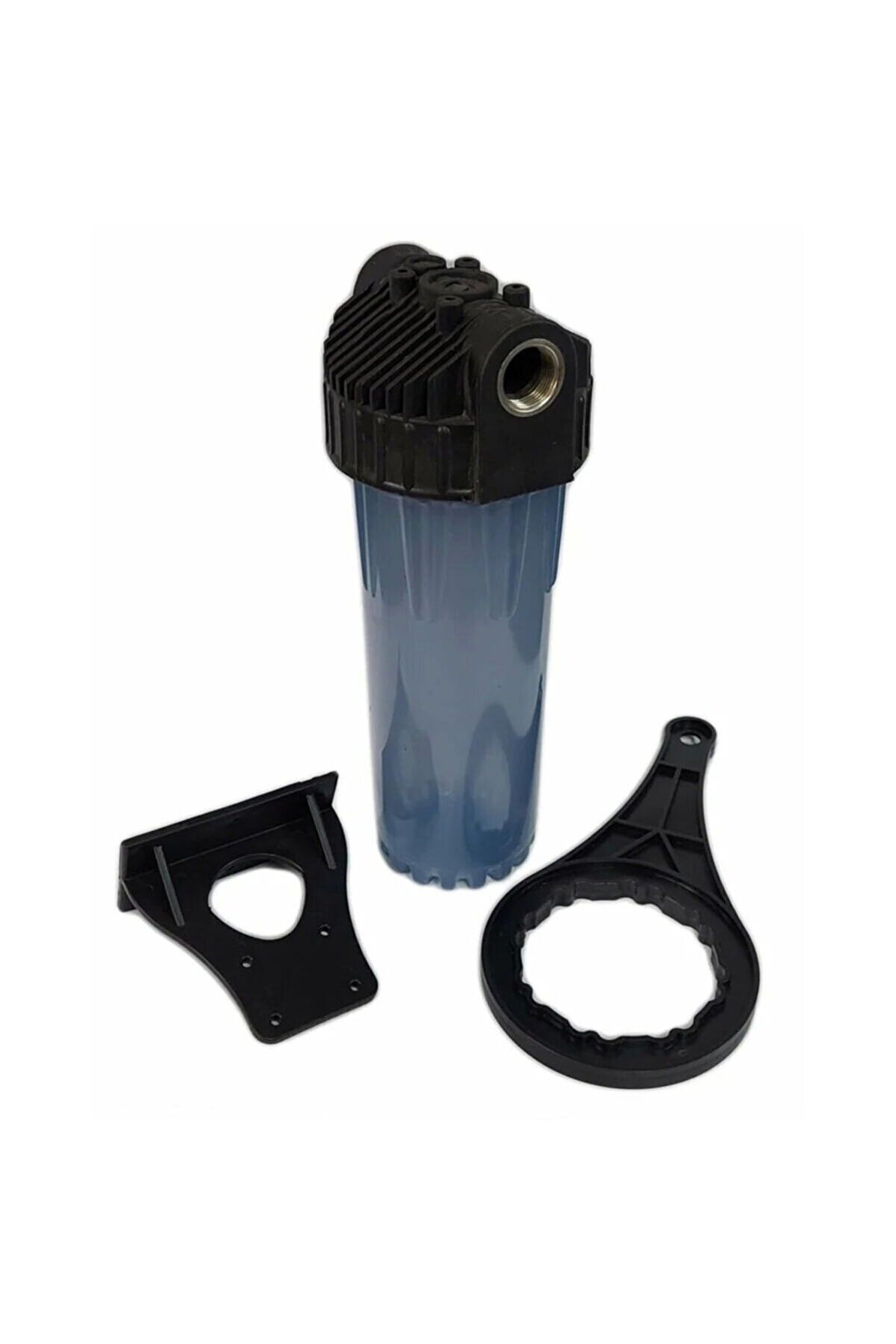 REVERSOSMOZARISU Su Arıtma Daire Girişi Mavi 10" Filtre Kabı 3/4'' in-out