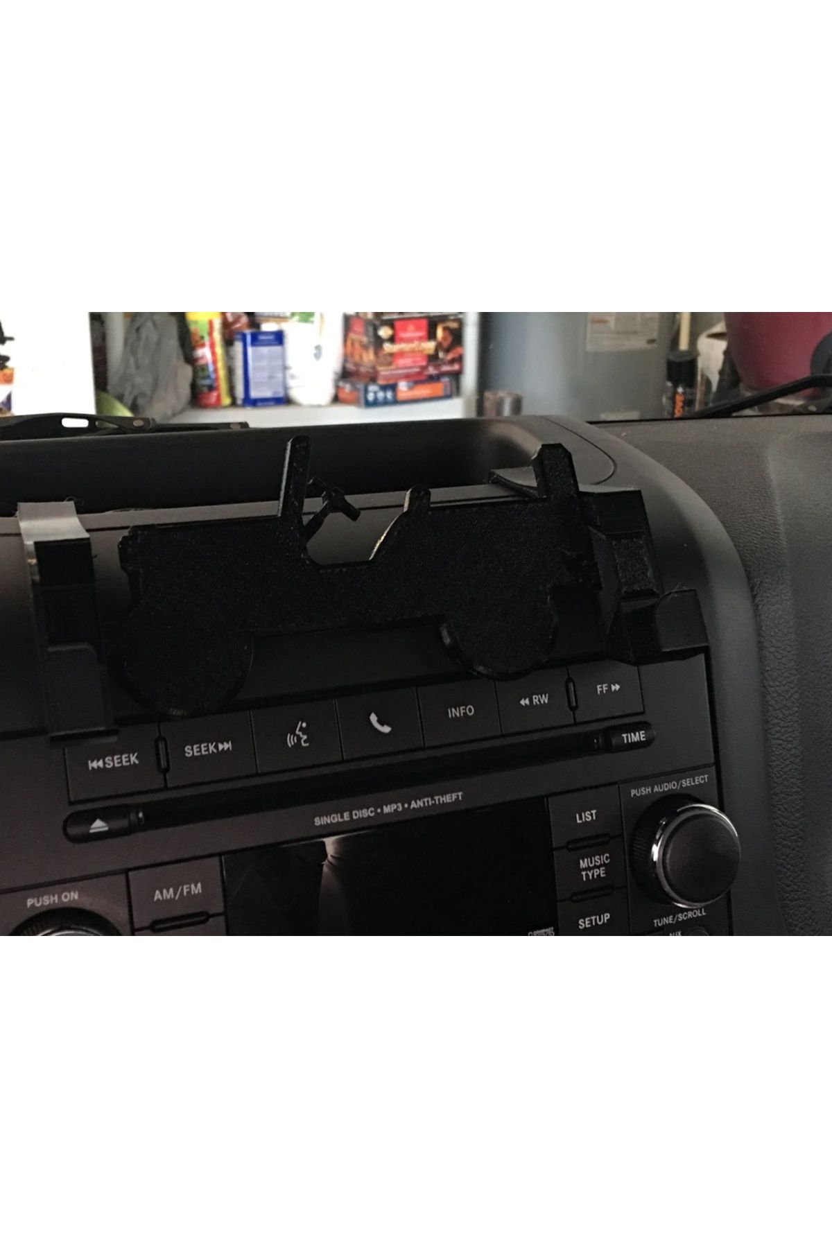 Lucest Remix Jeep Wrangler JKU Center Dash Telefon Tutucu İPhone 6s + (Plastik Aparattır!!!)