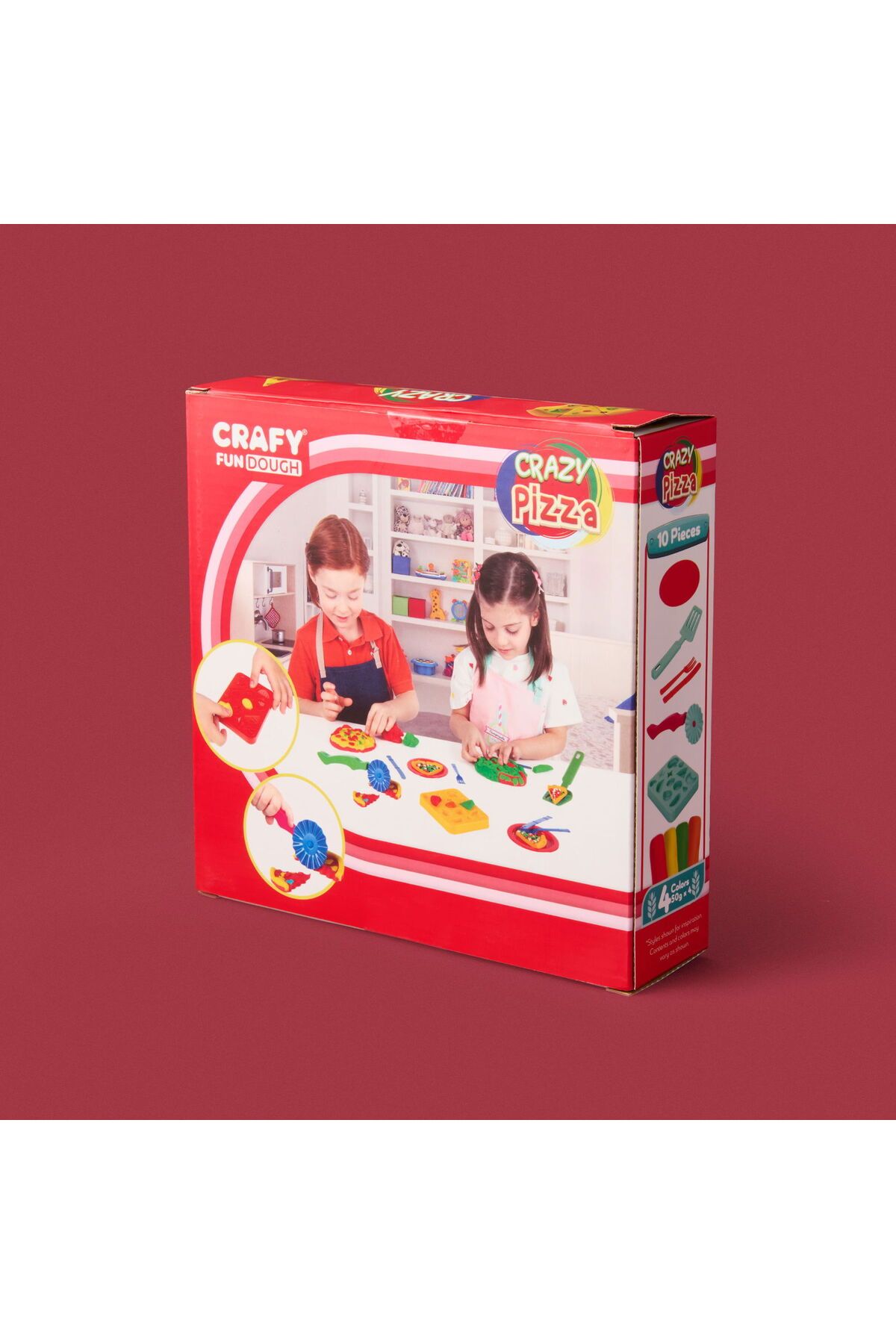 ASPARTAM Crazy Pizza Hamur Seti - Renkli