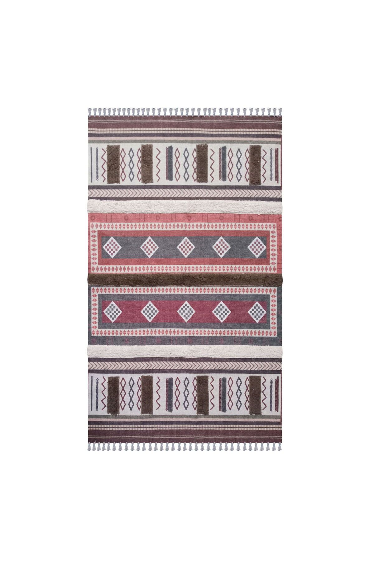 MATMEL Home MR18 Tafting Pamuklu Kilim - Renkli - 120x180 cm