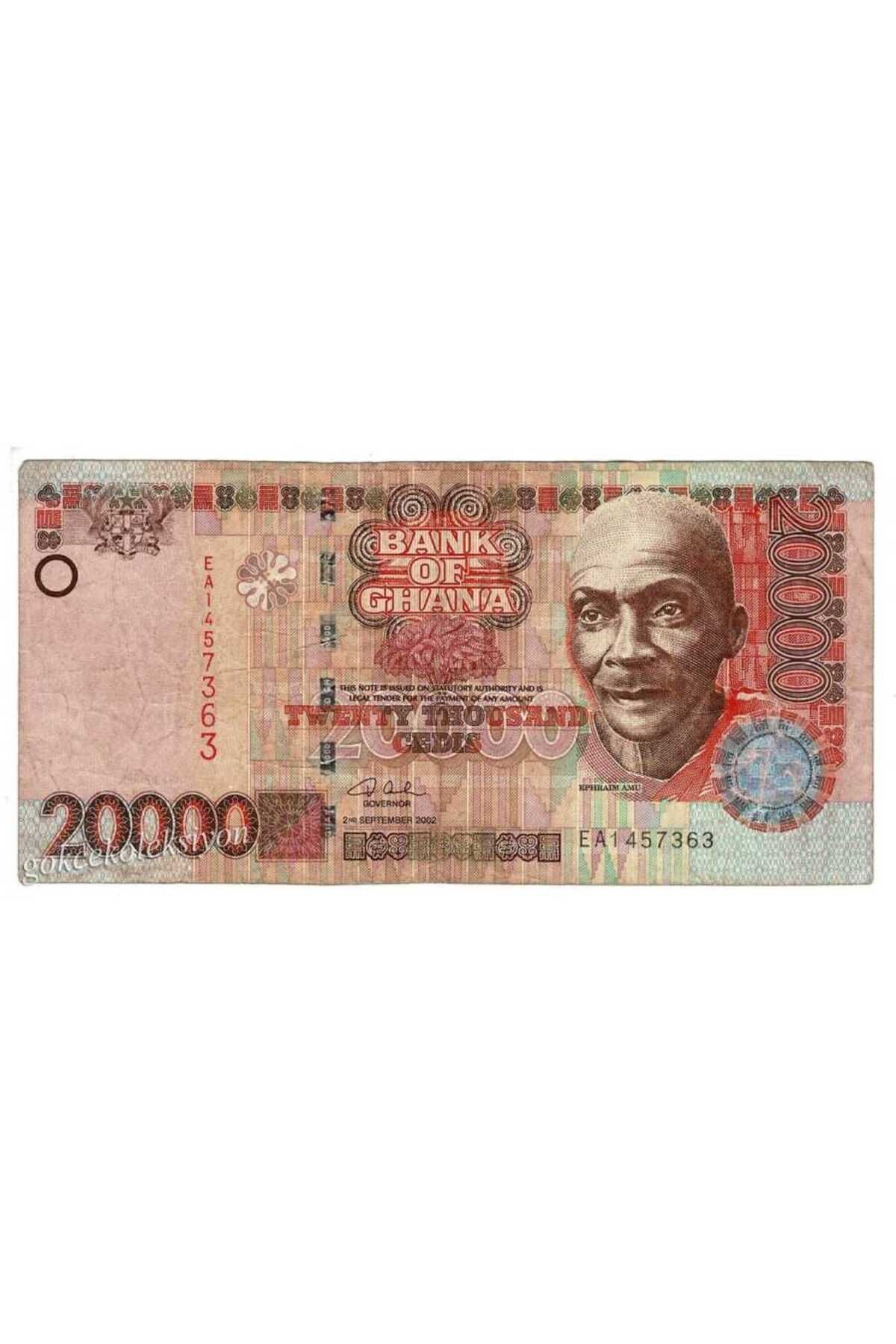 Gökçe Koleksiyon Gana 20.000 Cedis 2002 ÇT YKP1521