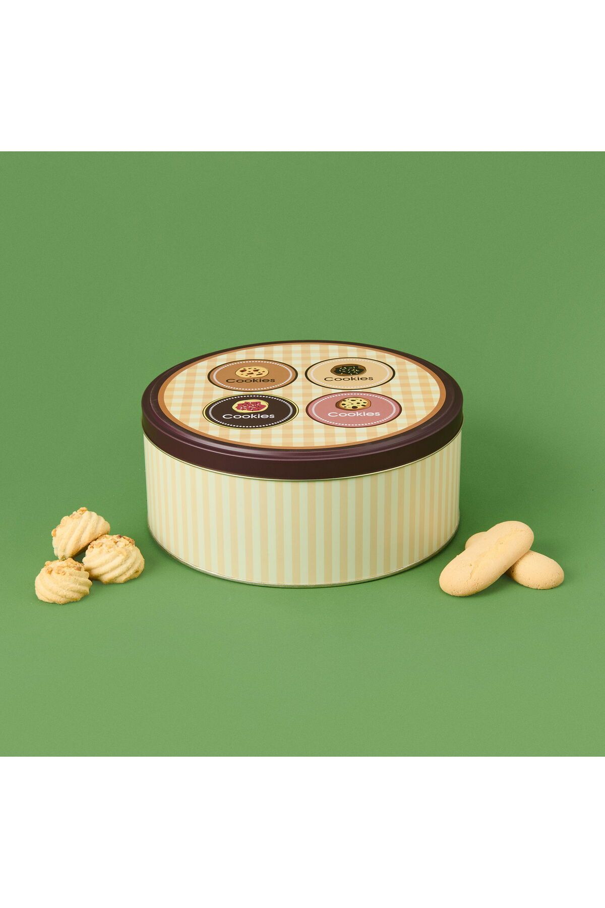 MATMEL Cookie Metal Kutu - Renkli - 22 cm
