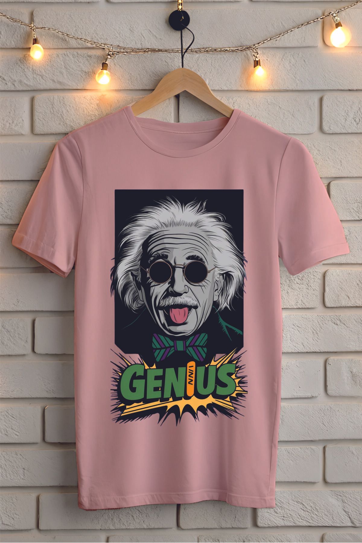 ModaSphere GENIUS Baskılı Unisex Tişört